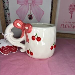 Pink bow cherry Mug